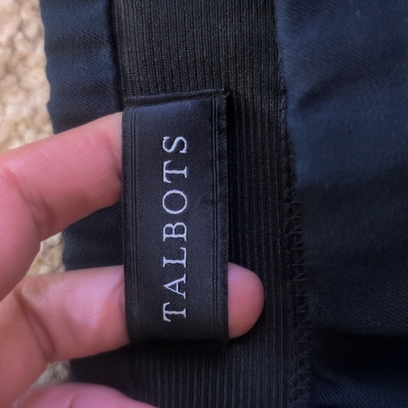 Talbots Skinny Ankle Curvy Pull On Dark Navy Stretch Waist Pants Size 16W - Picture 2 of 7